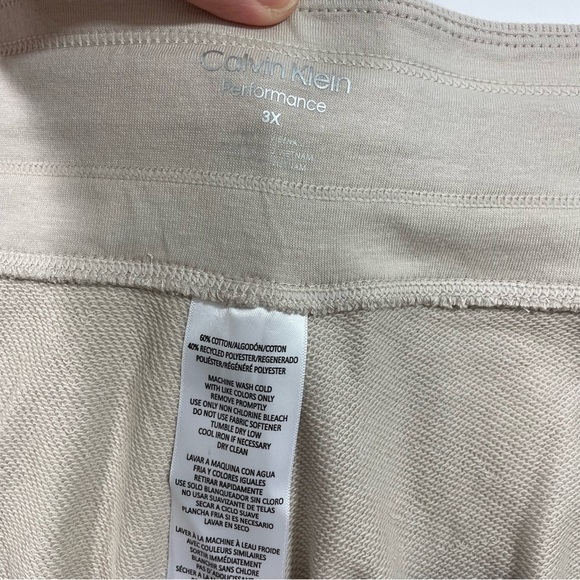 New Calvin Klein Performance Logo Sweatpants Size 3X Natural - Picture 3 of 6